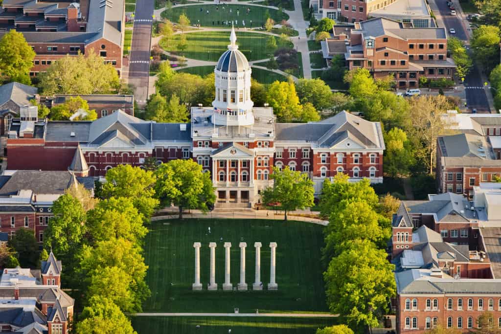 The Columns and Jesse Hall