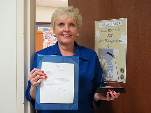 Case manager receives Navy-wide recognition